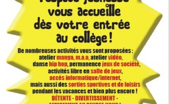 Capture affiche collège espace jeunesse